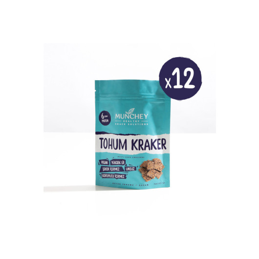 12 Pack Plain Seed Crackers 40 Gr Gluten Free