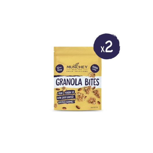 2 Pack Large Almond Granola Bites 200 Gram