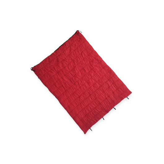 Double Red Sleeping Bag For Trips With Pillows