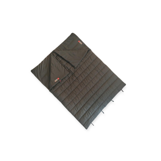 Black Double Blendable Thermal Sleeping Bag With Pillows