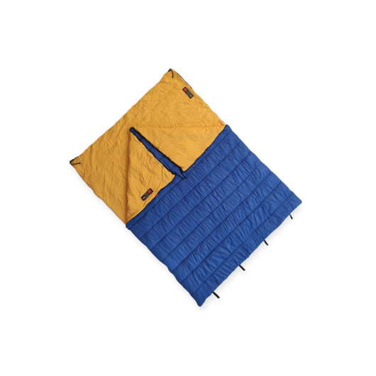 Desert Blue Double Sleeping Bag Combined With Pillows -5