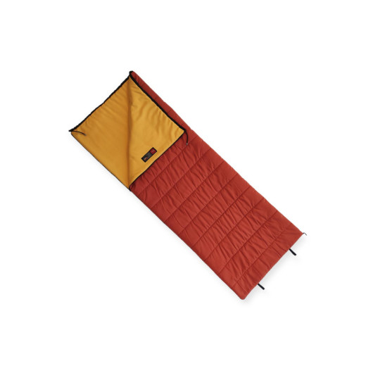 Orange Long Sleeping Bag With Pillow