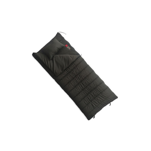 Long Black Thermal Sleeping Bag With Pillow