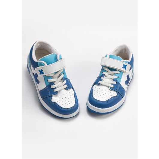 Casa Blue White Boys Sneakers