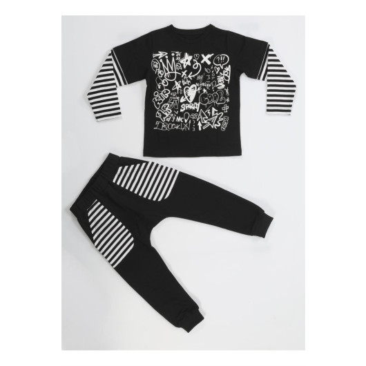 Graffiti Boy Trousers Tshirt Set