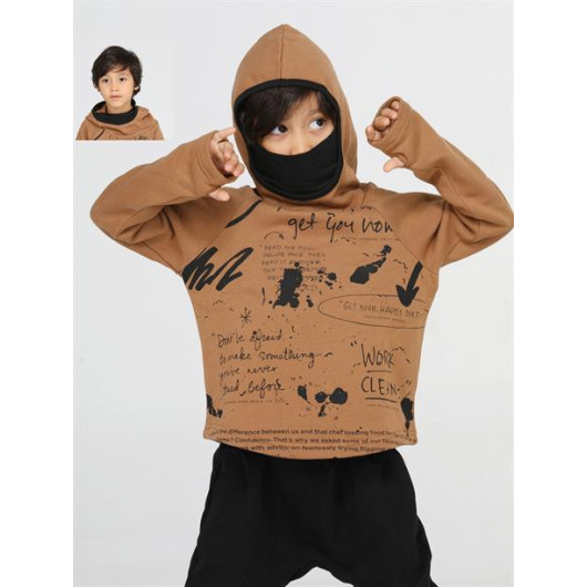 Ninja New Shape Brown Unisex Sweatshirt