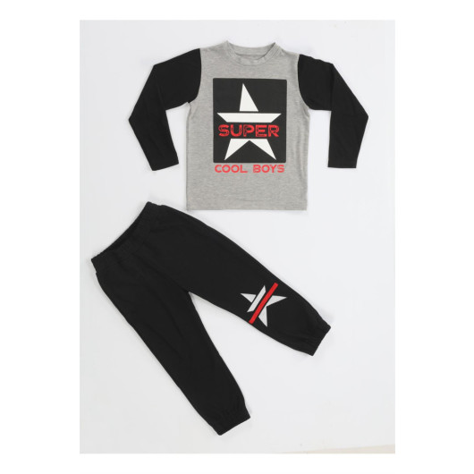 Super Star Boy Jogger Tshirt Set