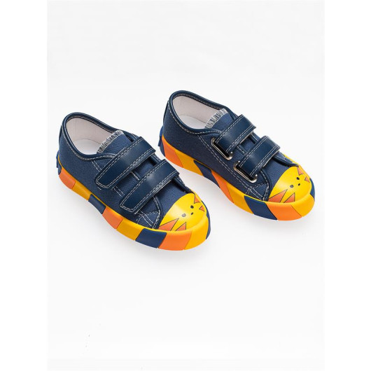 Tiger Velcro Canvas Orthopedic Sneakers