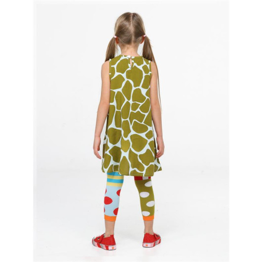 Green Patterned Tunic Socks Tights Set