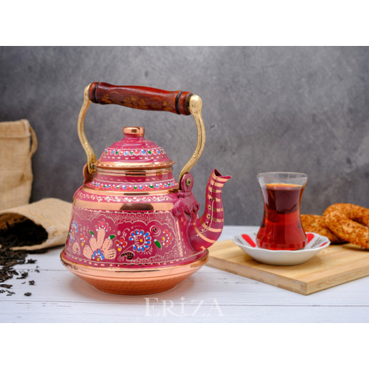 Copper Teapot, 1600 Ml 3200 Ml, Lilac, Set Of Two