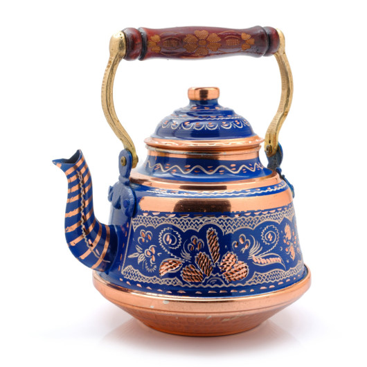 Copper Teapot, 1600 Ml, Blue, No 1
