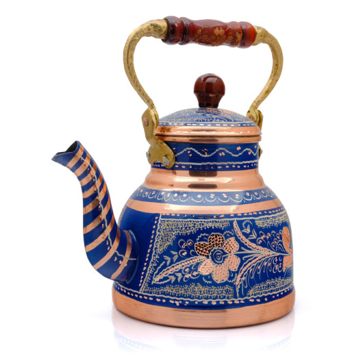 Copper Teapot, 1700 Ml, Blue
