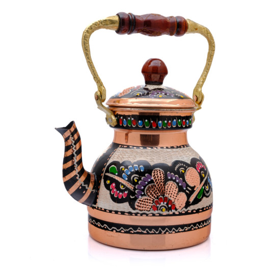 Copper Small Size Single Teapot, 1300 Ml, Colorful