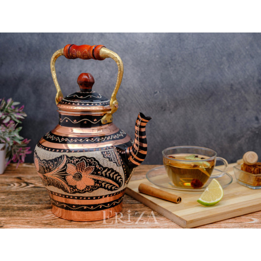 Copper Nostalgic Teapot, 1900 Ml, Black