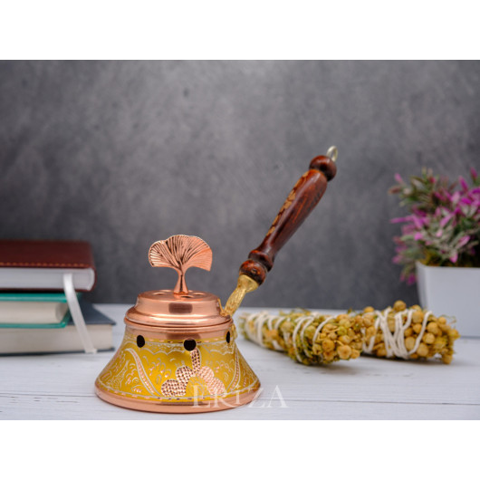 Copper Incense Burner, Gold