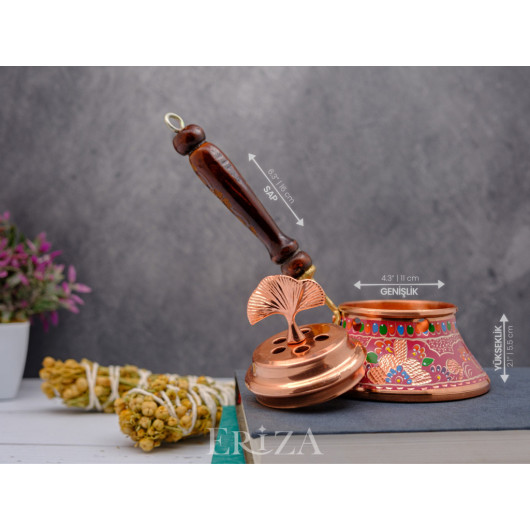 Copper Incense Burner, Lilac