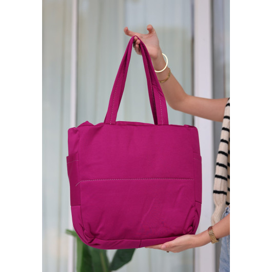 Purple Linen Bag