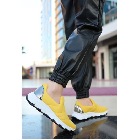 Mustard Stretch Sneakers