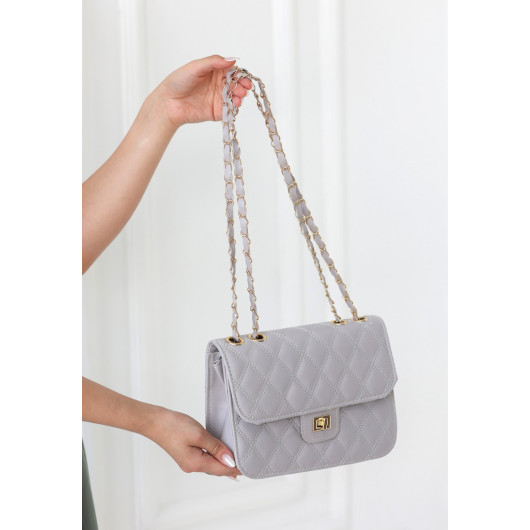 Grey Skin Bag