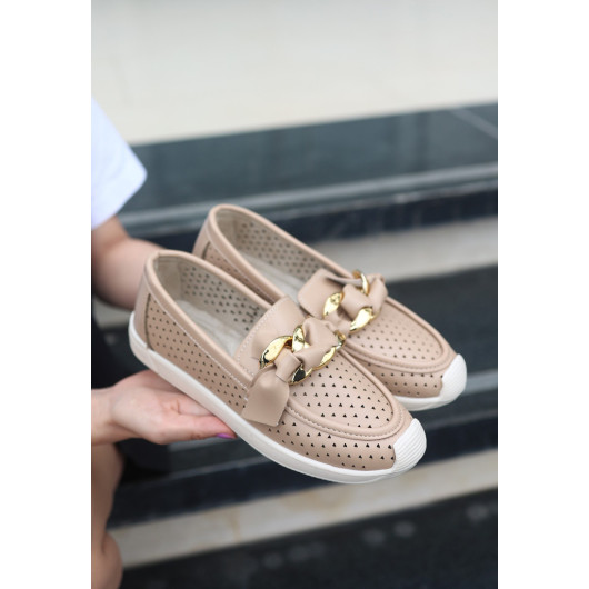 Nude Skin Ballerina Shoes