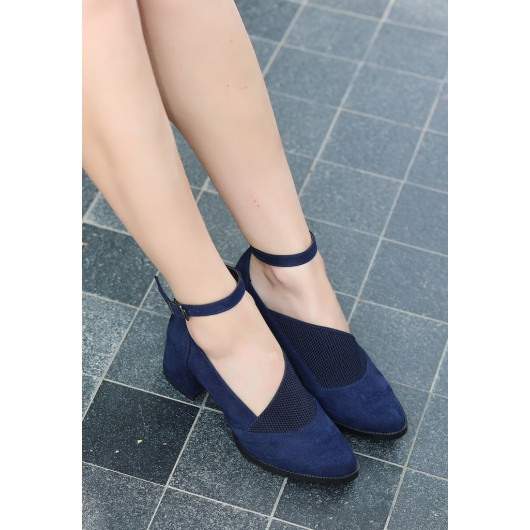 Navy Blue Suede Shoes