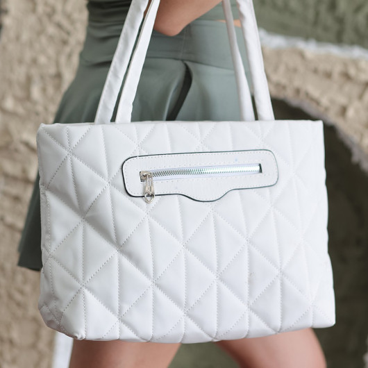 White Satin Bag