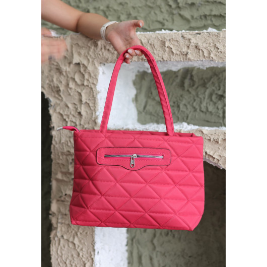 Fuchsia Satin Bag