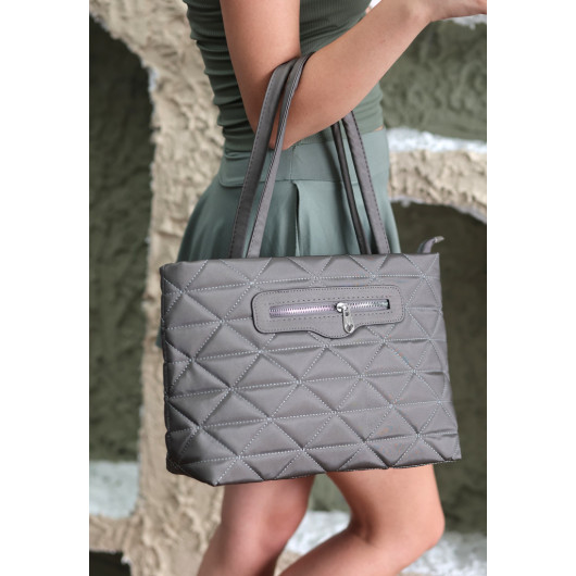 Platinum Satin Bag