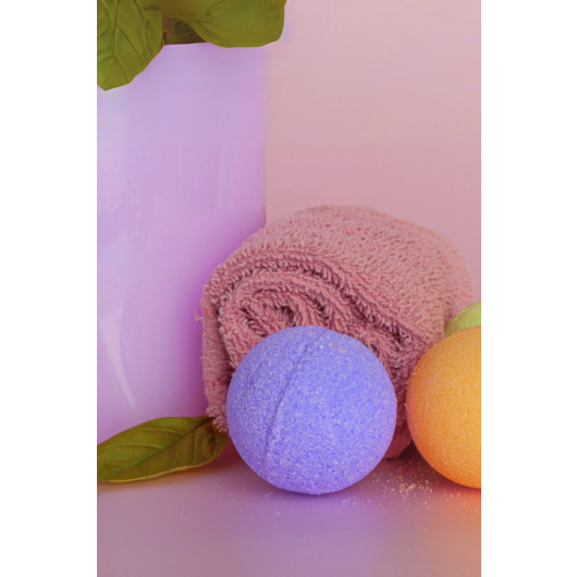 4 Pack Bath Ball Moisture Bomb Bath Bomb Purple