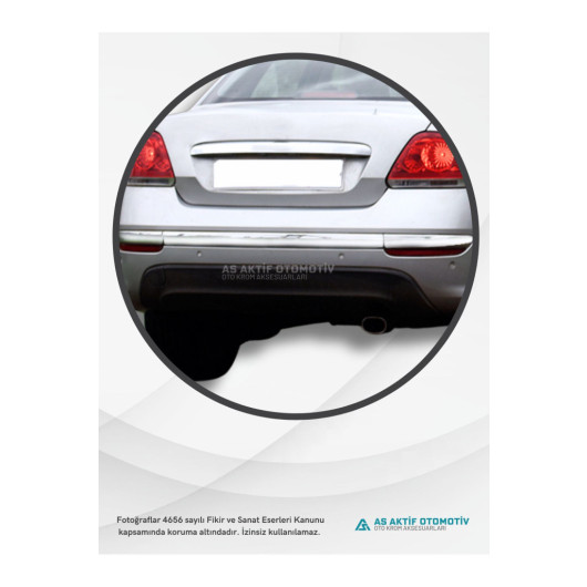 Rear Bumper Streamer 3 Pieces 2012 And Above Chrome Stainless Steel