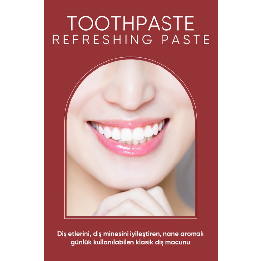 Mint Flavored Whitening Toothpaste For Tooth Enamel