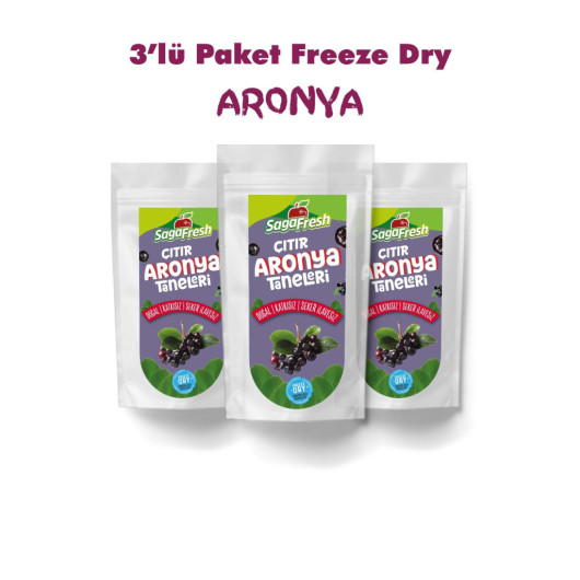 3 Pack Freeze Dried Aronia Grains 3X15G