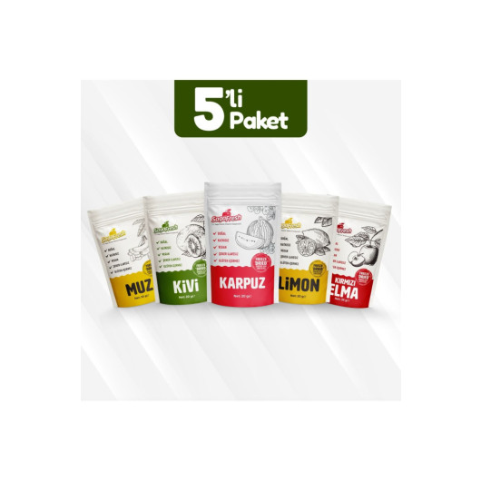 Freeze Dried Fruit Set Of 5