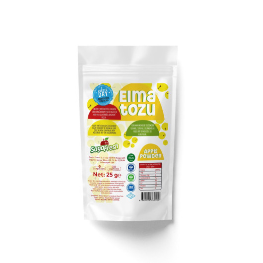 Saga Fresh Freeze Dried Apple Powder 25G