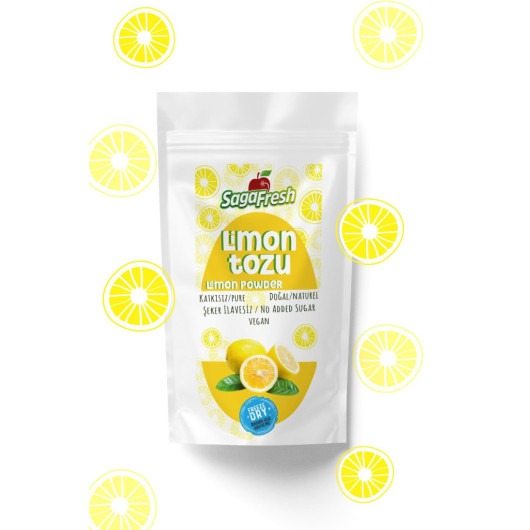 Saga Fresh Freeze Dried Lemon Powder 25G