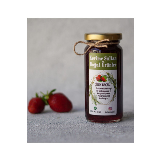 Homemade Strawberry Jam 300 Gr Without Additives