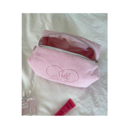 Self Love Club Embroidered Make Up Bag Medium Size