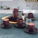 Berry Line Coffee Cup Set 12 Pieces For 6 Persons