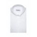 Wide Cut Short Sleeve White Men's Shirt