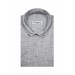 Wide Cut Short Sleeve Gray Men's Shirt