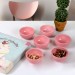 Small Plates For Nuts / Sauces 8 Cm 6 Pieces, Pink Color Bulut