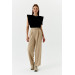 Velcro Detailed Palazzo Mink Women's Trousers