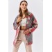 Patterned Quilted Thin Tile Women's Jacket