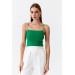 Green Crop Top With Rope Strap