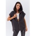 Smoked Women's Tracksuit With Detachable Snaps On Arms