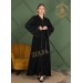 Black Silk Abaya With A Wonderful Design, Zulfa