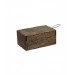 أزرار أكمام مستديرة سوداء مع صندوق خشبي مخصص