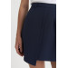Pleated Mini Navy Blue Short Skirt