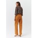 Pleated Palazzo Light Brown Women's Trousers