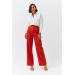 Pleated Palazzo Tile Women's Trousers